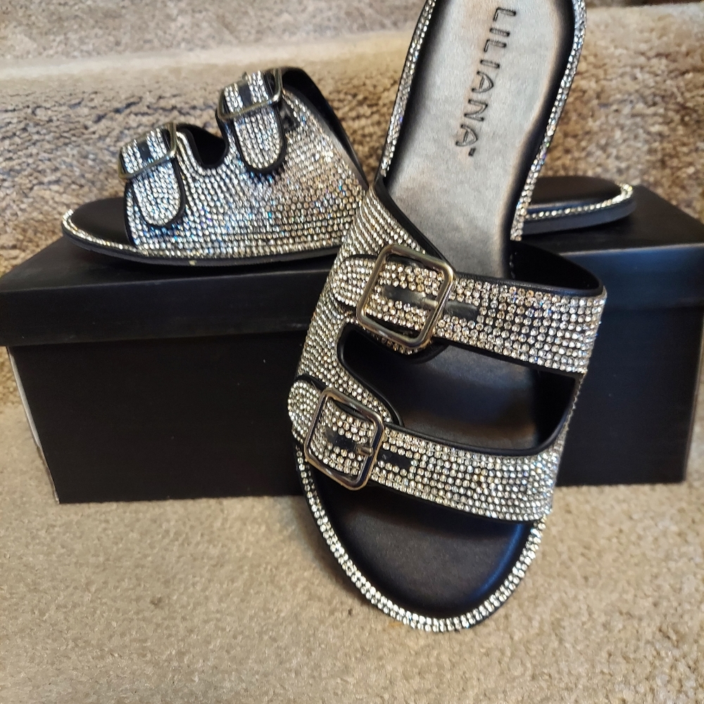 Women's Rhinestone sandals - Picture 5 of 5